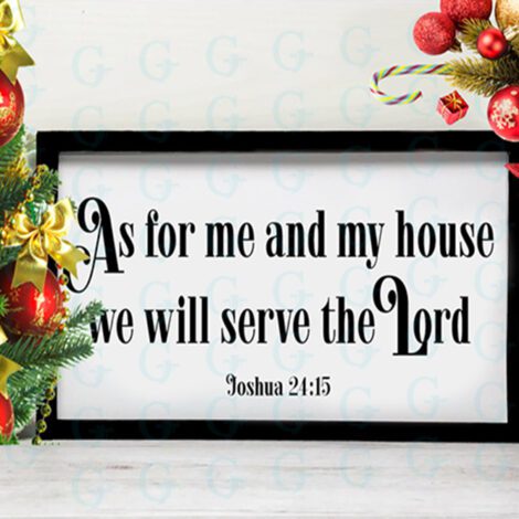 As for me and my house we will serve the Lord Canvas