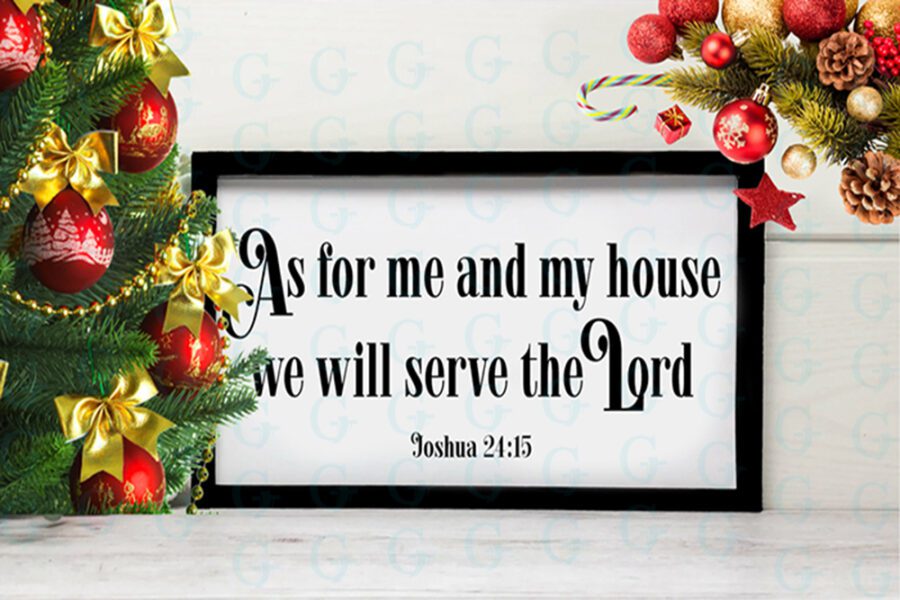 As for me and my house we will serve the Lord Canvas