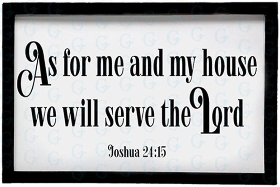 As for me and my house we will serve the Lord Canvas